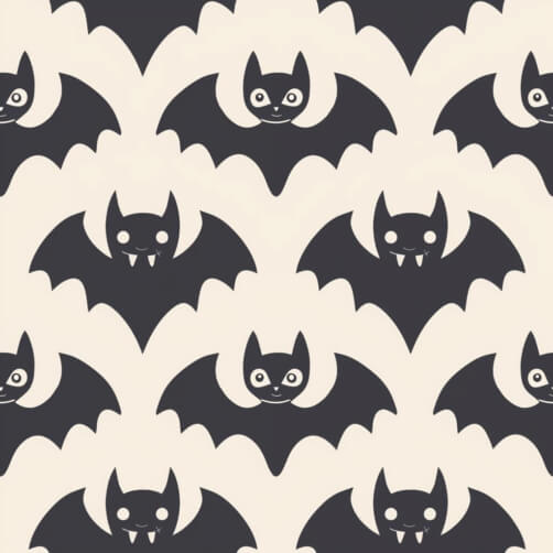 Download Black and White Bat Pattern for Halloween Decor Patterns ...
