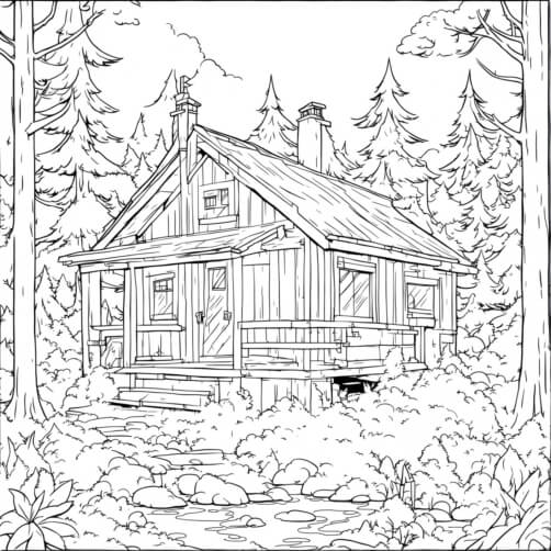 Download Cabin in the Woods Coloring Page Coloring pages Online ...