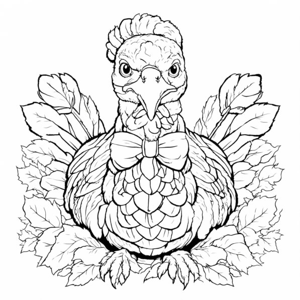 Download Thankful Turkey Coloring Page Coloring pages Online Creative