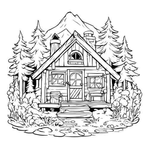 Download Cabin in the Woods Coloring Page Coloring pages Online ...