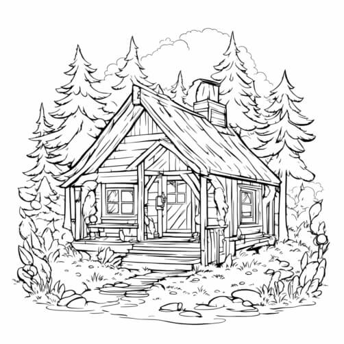 Download Cabin in the Woods Coloring Page Coloring pages Online ...