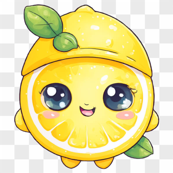 Download Kawaii Lemon Sticker Kawaii Online - Creative Fabrica