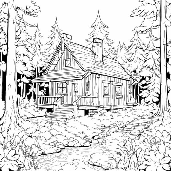 Download Cabin in the Woods Coloring Page Coloring pages Online ...
