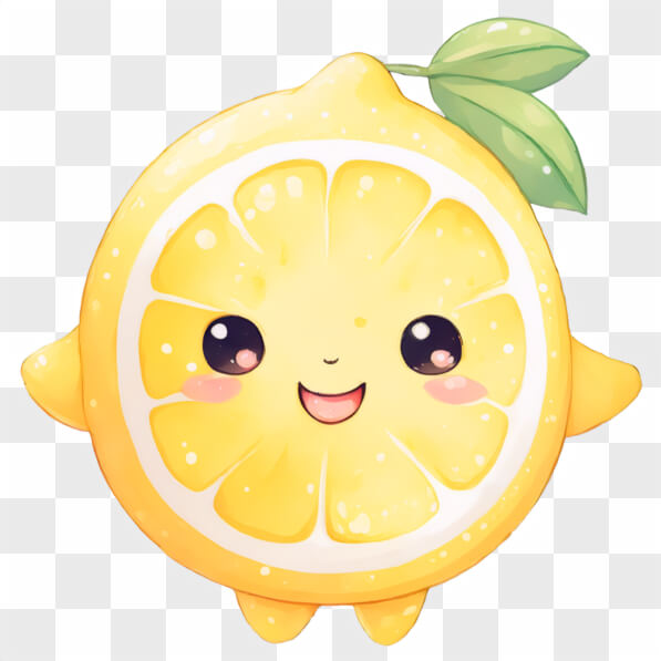 Download Kawaii Cartoon Lemon Illustration Kawaii Online - Creative Fabrica