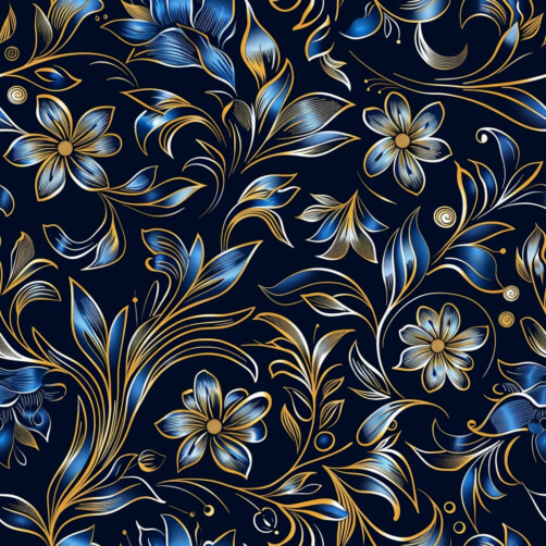 Download Blue and White Floral Seamless Pattern Patterns Online ...
