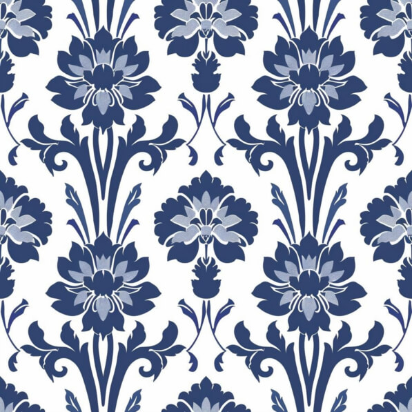 Download Seamless Blue and White Flower Pattern Patterns Online ...