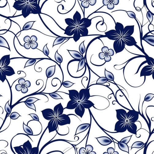 Download Elegant Blue and White Floral Pattern Patterns Online ...