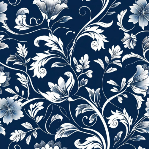 Download Elegant Blue and White Floral Pattern Patterns Online ...