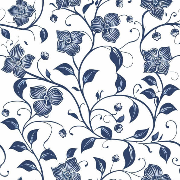 Download Elegant Blue and White Floral Pattern Patterns Online ...
