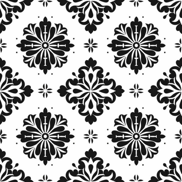 Download Black and White Seamless Floral Pattern Patterns Online ...