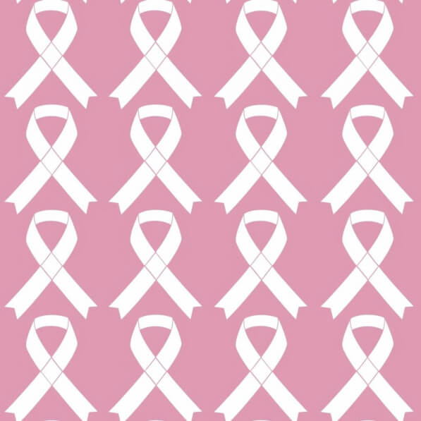 Download Breast Cancer Awareness Pink Background with White Ribbon ...