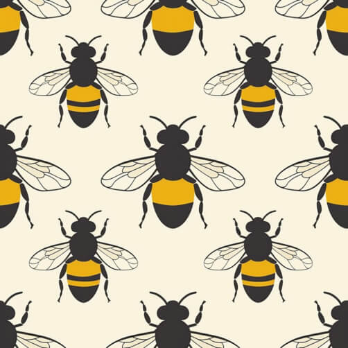 Seamless Bee Pattern Seamless Bee Pattern thumbnail