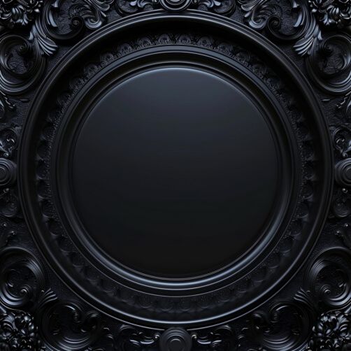 Download Ornate Gold Frame on Black Marble Background Backgrounds ...
