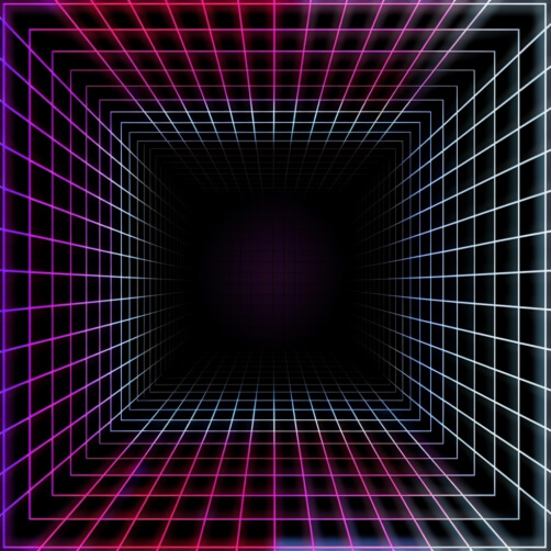 Futuristic Retro-Styled Space with Colorful Squares and Grids Patterns Futuristic Retro-Styled Space with Colorful Squares and Grids Patterns thumbnail