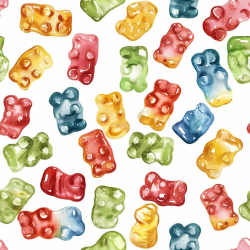 Download Colorful Gummy Bear Seamless Pattern Patterns Online ...