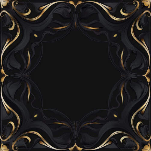 Download Ornate Gold Frame on Black Marble Background Backgrounds ...