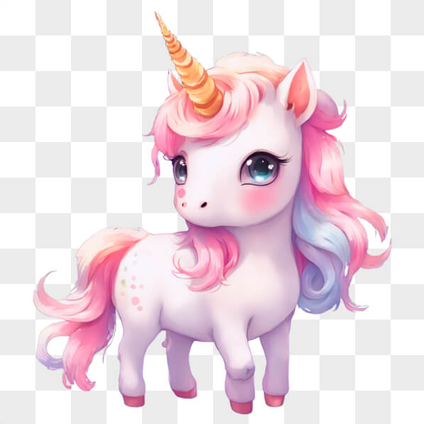 Download Kawaii Pink and White Unicorn Kawaii Online - Creative Fabrica