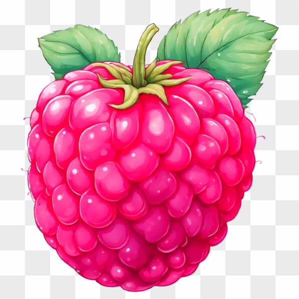 Transparent Kawaii Raspberry Download Kawaii Raspberry with Green Leaves Kawaii Online - Creative ...