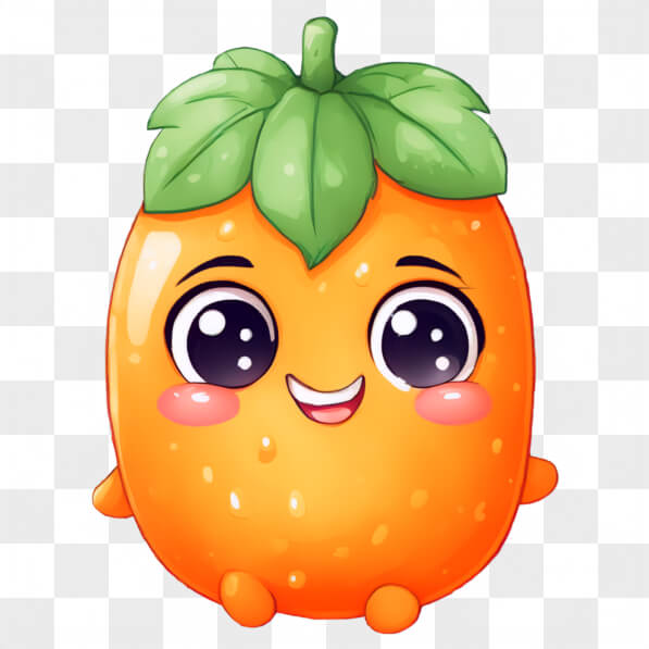 Download Kawaii Cartoon Orange Kawaii Online - Creative Fabrica