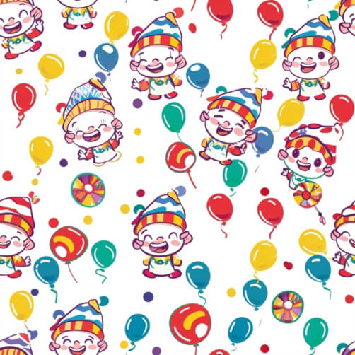 Colorful Cartoon Clowns Seamless Pattern Cartoons Colorful Cartoon Clowns Seamless Pattern Cartoons thumbnail