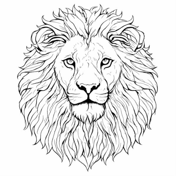 Download Gedetailleerde Tekening Van Een Leeuwenkop Kleurplaten Online Download Gedetailleerde Tekening Van Een Leeuwenkop Kleurplaten Online