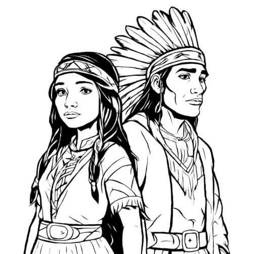 Native American Coloring Pages