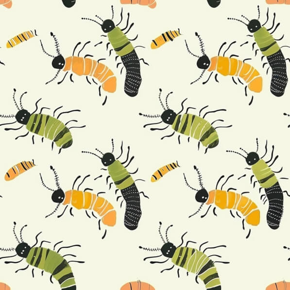 Download Insect Seamless Pattern Patterns Online - Creative Fabrica