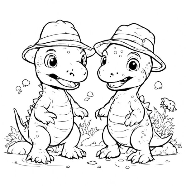 Download Educational Coloring Page: Dinosaurs from Dinosaur Friends ...