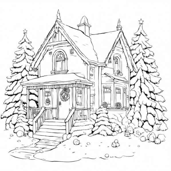 Décoration Maison Céramique Village De Noël Accessoires Village De Noël Blanc Village D'Hiver Lumière LED Figurine De Table En Porcelaine Avec Arbre De Noël Artificiel