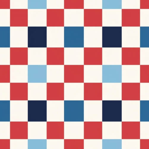 Red, White, and Blue Checkered Pattern Red, White, and Blue Checkered Pattern thumbnail