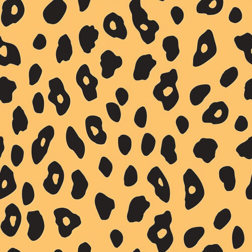 Download Orange and Black Leopard Print Pattern on White Background ...