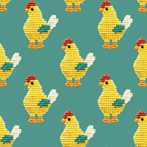 Chicken Pattern Digital Download Seamless Chicken Pattern on Grey Background Patterns Online ...