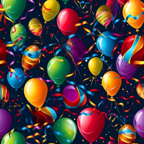 Download Colorful Balloons and Confetti Seamless Pattern Patterns ...
