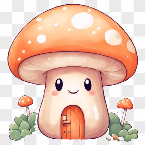 Download Kawaii Mushroom House in Nature with Mushrooms Kawaii Online ...