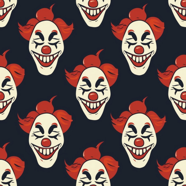 Download Seamless Clown Face Pattern Patterns Online - Creative Fabrica