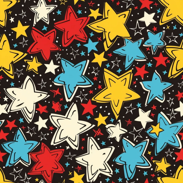 Download Colorful Star Pattern Patterns Online - Creative Fabrica