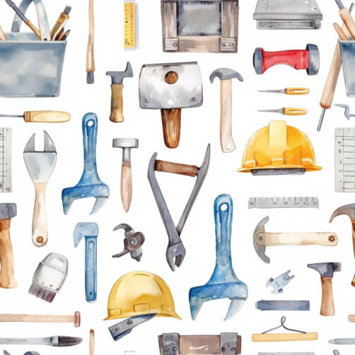 Download Watercolor Construction Vehicles Seamless Pattern Patterns ...