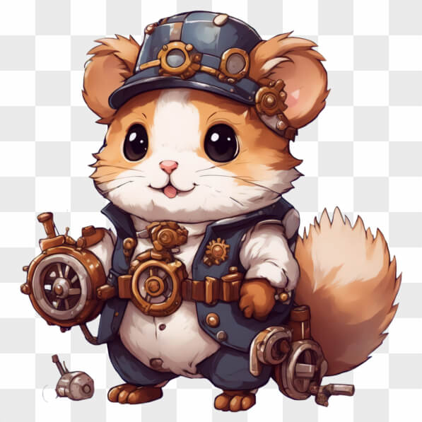 Picture Idea: Download Kawaii Steampunk Hamster Inspired By Steamboat Willie Kawaii