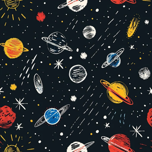 Download Seamless Planets and Stars Pattern Patterns Online - Creative ...