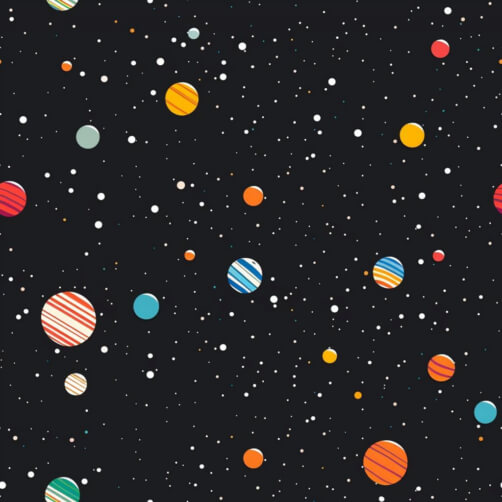 Download Seamless Space Pattern with Planets and Stars Patterns Online ...