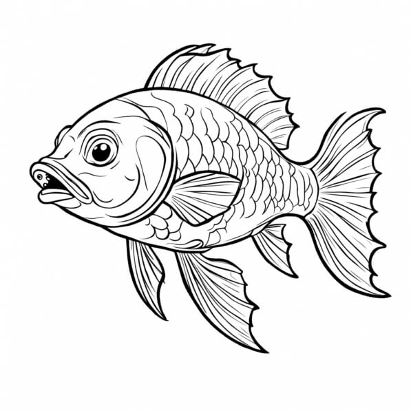Download Abstract Fish Coloring Page Coloring pages Online - Creative ...
