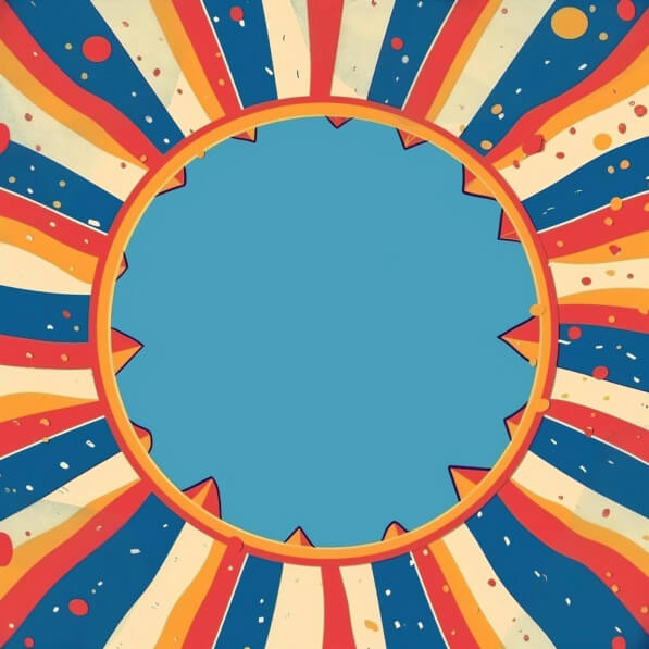 Download Colorful Retro-Style Sunburst Background with Circle ...