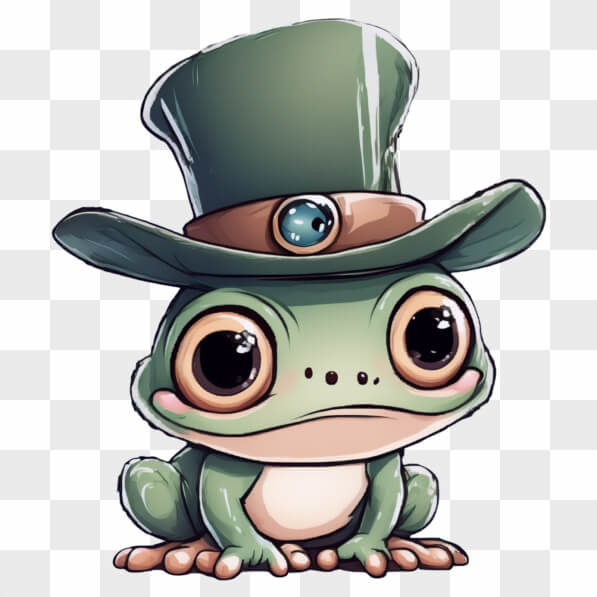 Download Green Frog with Top Hat and Various Animals Cartoons Online ...