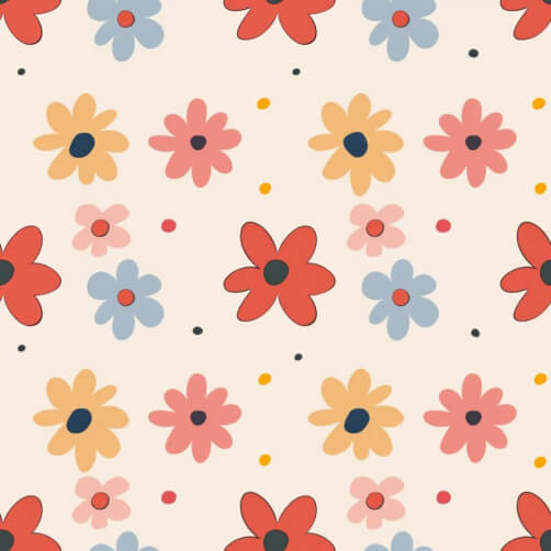 Download Seamless Daisy Flower Pattern Patterns Online - Creative Fabrica