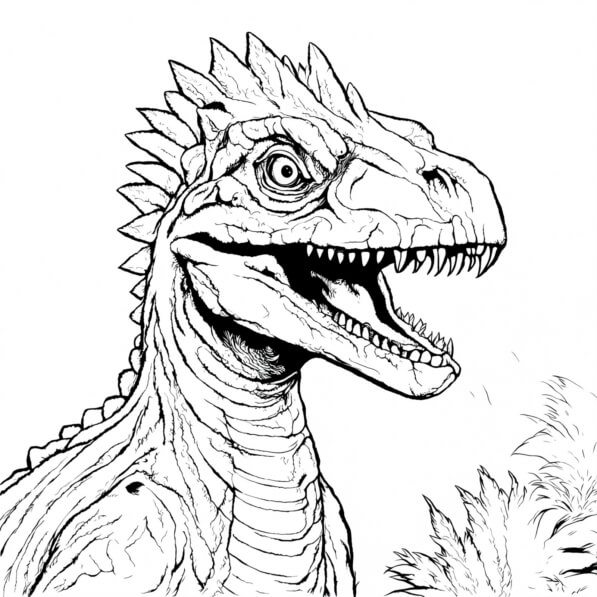 Download Free Printable Dinosaur Coloring Page Coloring pages Online