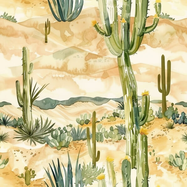 Download Seamless Cactus Plants Pattern Patterns Online - Creative Fabrica