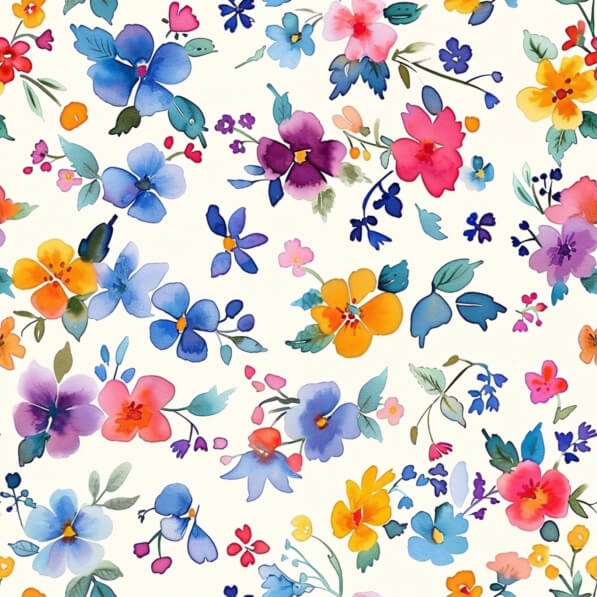 Download Seamless Watercolor Floral Pattern Patterns Online - Creative ...