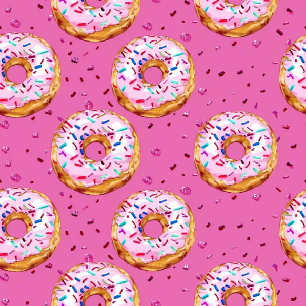 Download Pink Donut Seamless Pattern Patterns Online - Creative Fabrica
