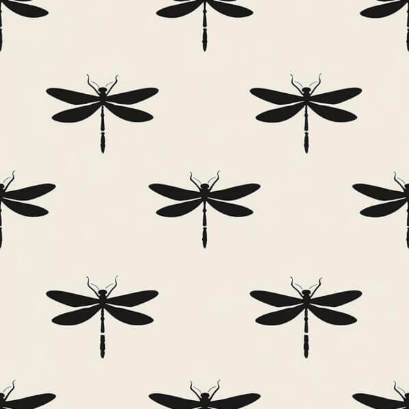 Download Black Dragonfly Pattern on Beige Background Patterns Online ...
