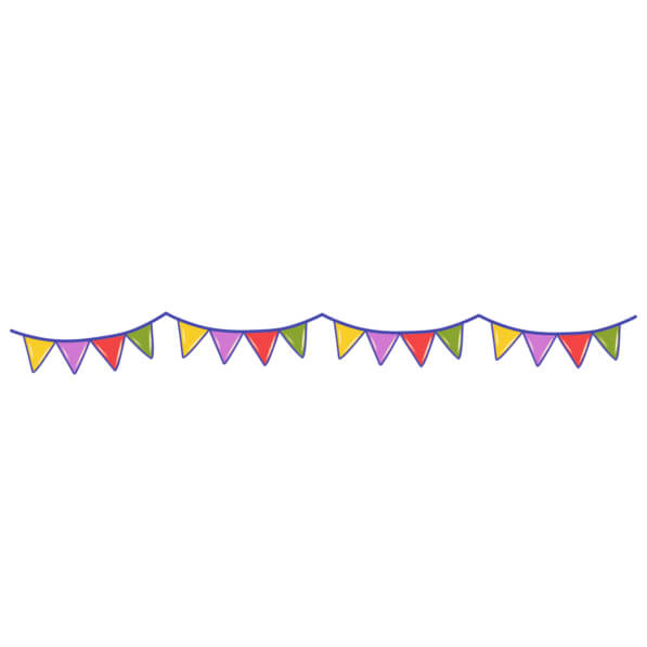 Download Colorful Bunting Flags Display Borders & Corners Online ...